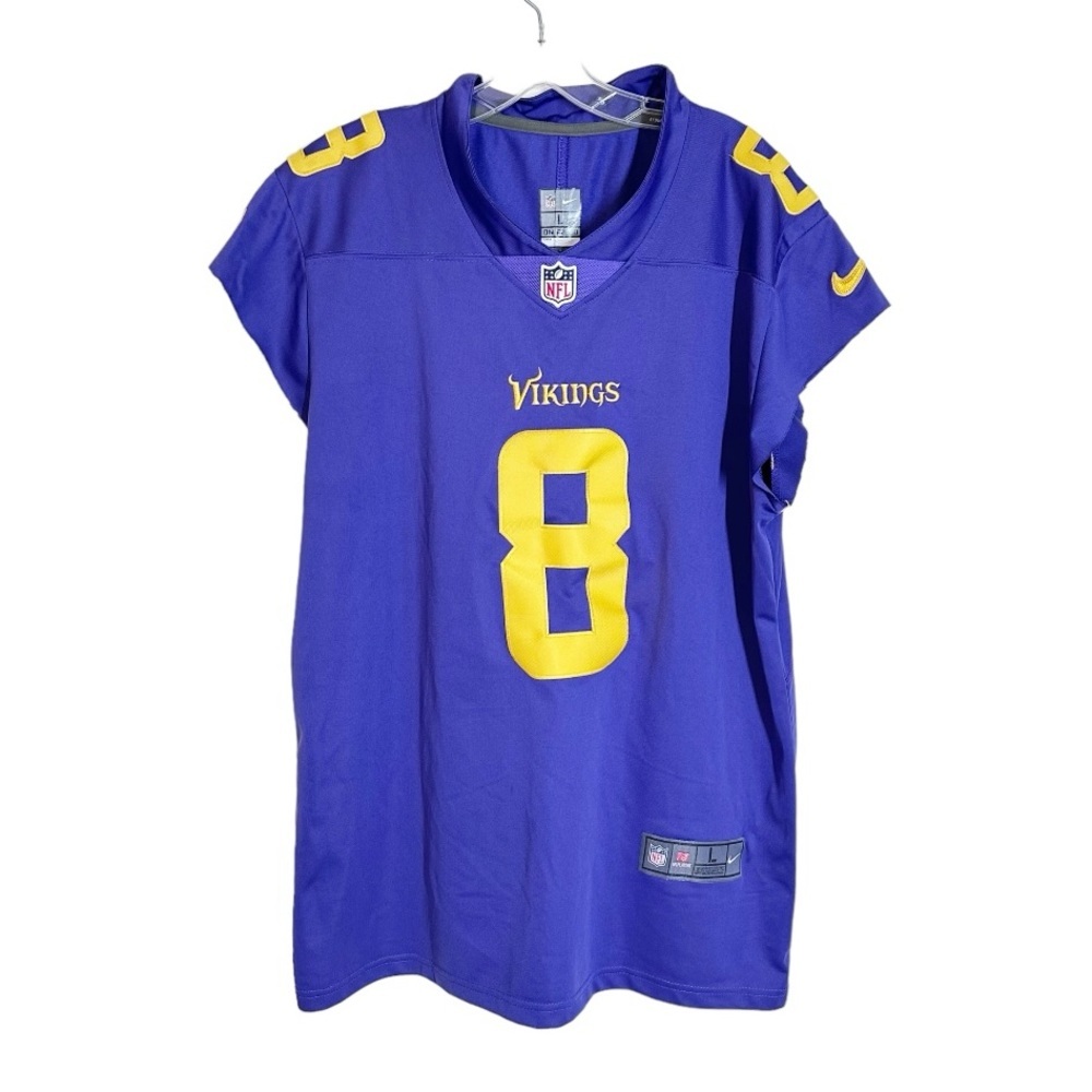 NFL Minnesota Vikings Purple and Yellow Jersey #8